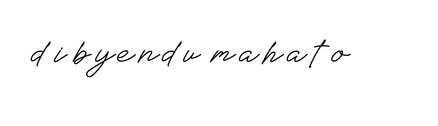 Signature of dibyendu-mahato