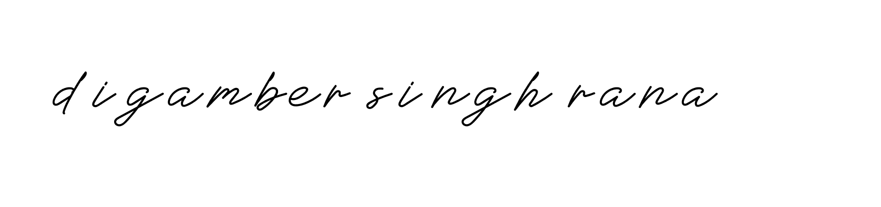 Signature of digamber-singh-rana-