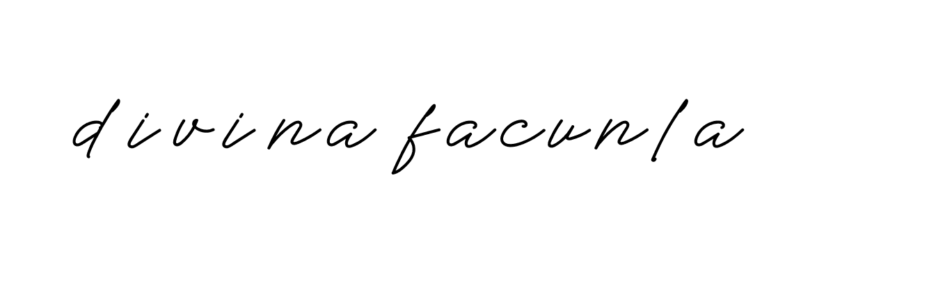 Signature of divina-facunla