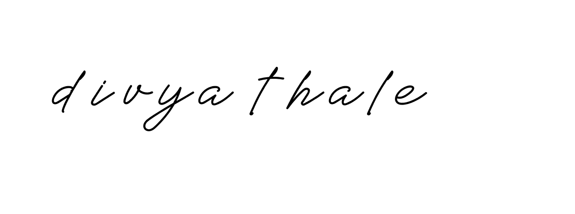 Signature of divya-thale