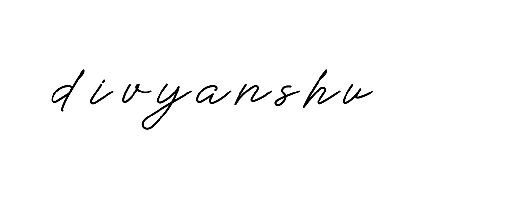 Signature of divyanshu-