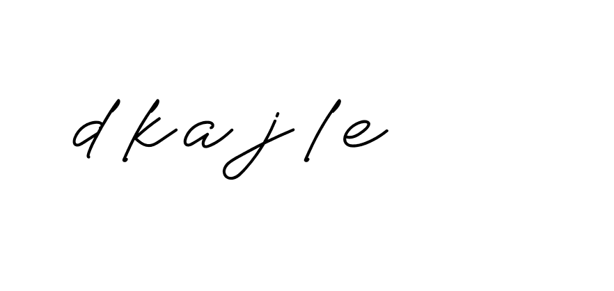 Signature of dkajle-