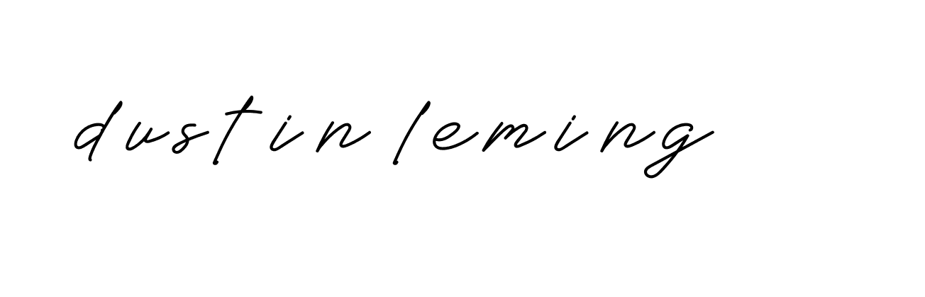 Signature of dustin-leming