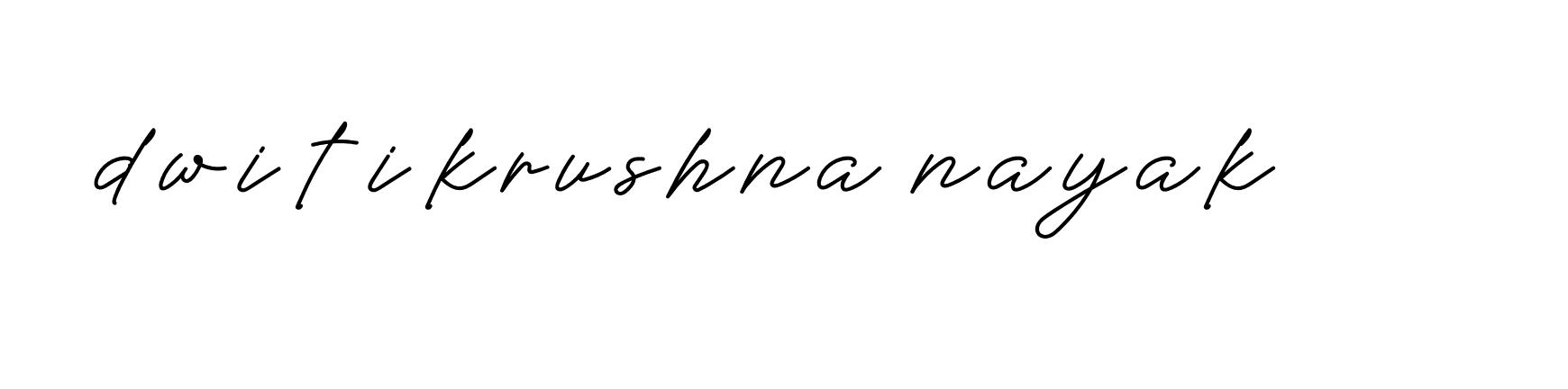 Signature of dwitikrushna-nayak-