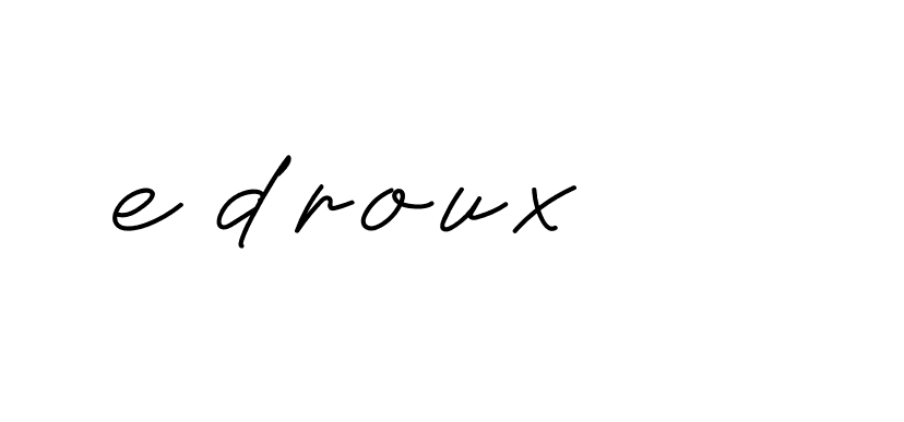 Signature of e-droux