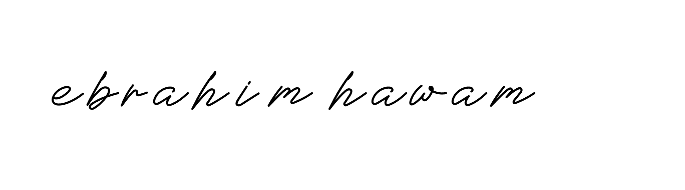 Signature of ebrahim-hawam