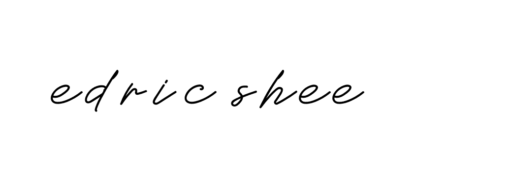 Signature of edric-shee