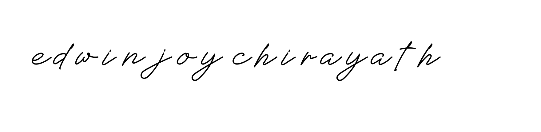 Signature of edwinjoy-chirayath-