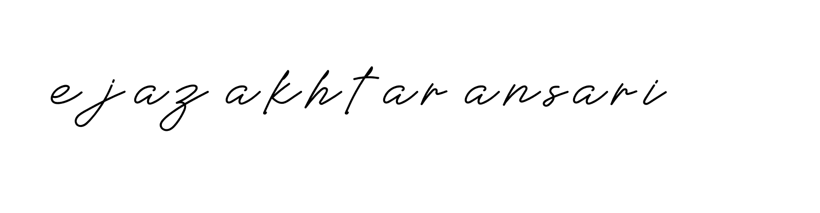 Signature of ejaz-akhtar-ansari