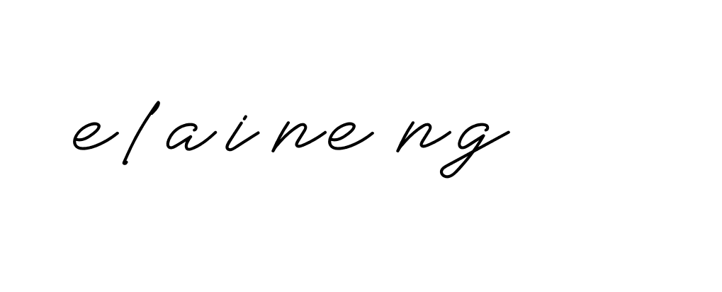 Signature of elaine-ng