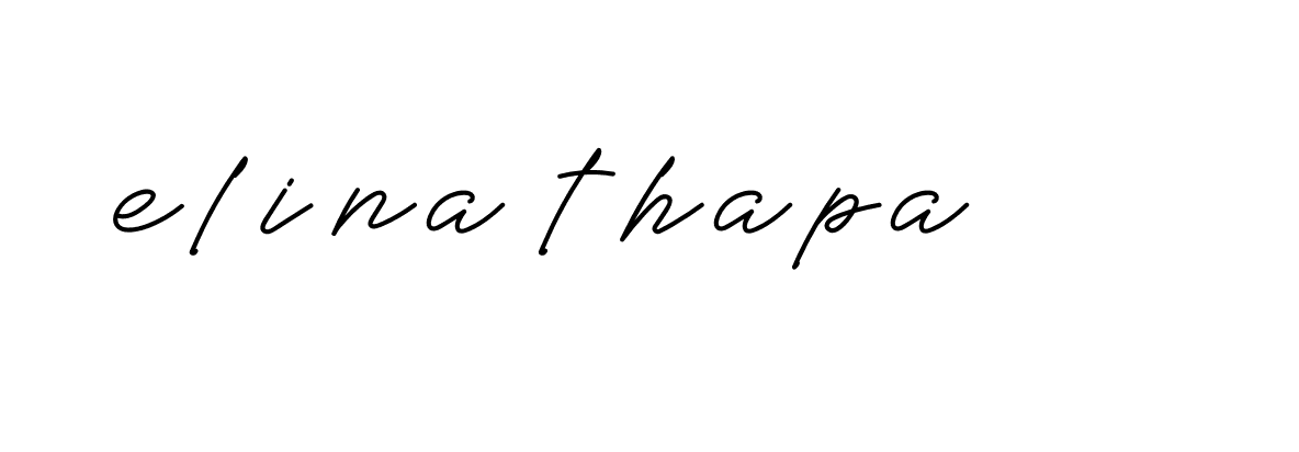 Signature of elina-thapa