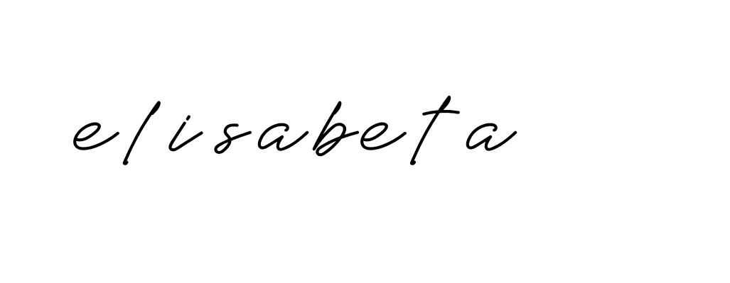 Signature of elisabeta