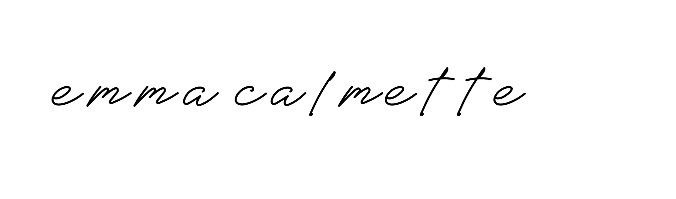 Signature of emma-calmette