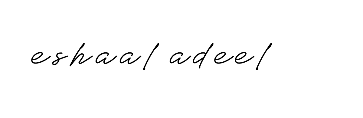 Signature of eshaal-adeel