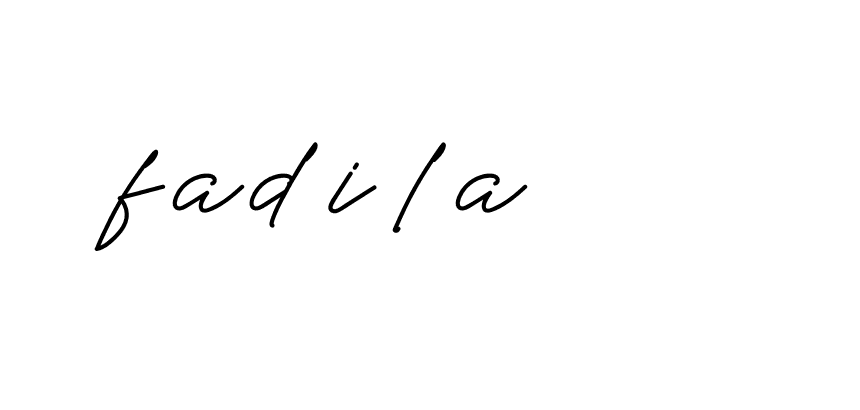 Signature of fadila-