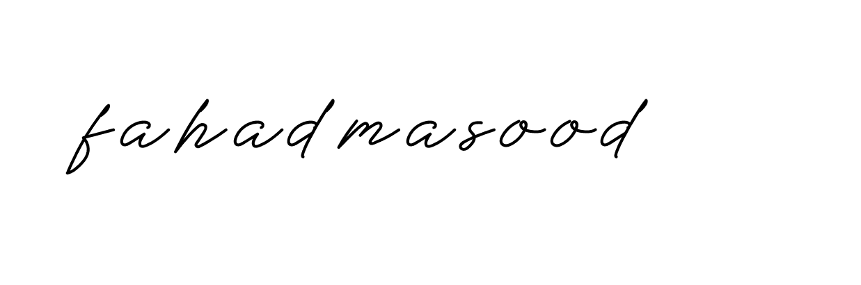 Signature of fahadmasood