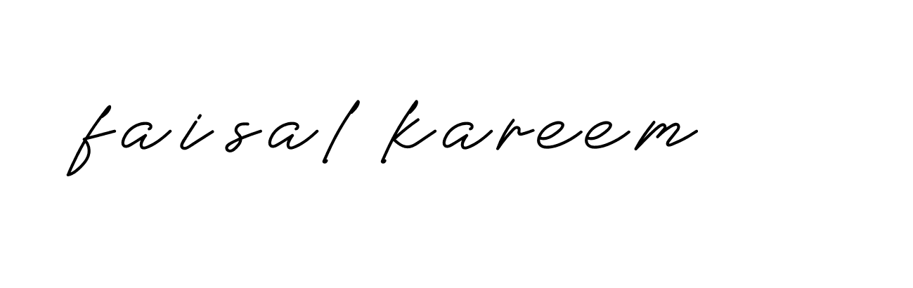 Signature of faisal-kareem