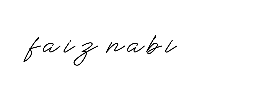 Signature of faiz-nabi