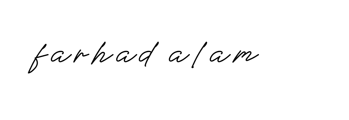 Signature of farhad-alam