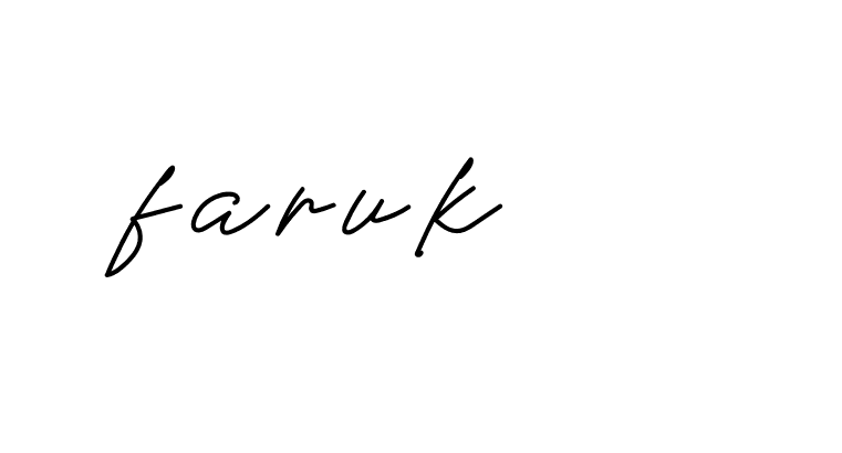 Signature of faruk