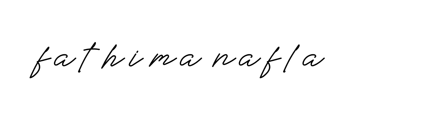 Signature of fathima-nafla-