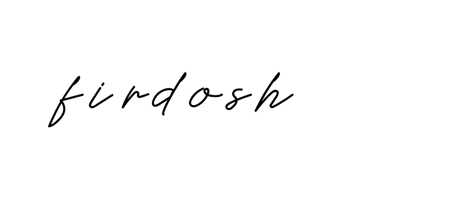 Signature of firdosh-