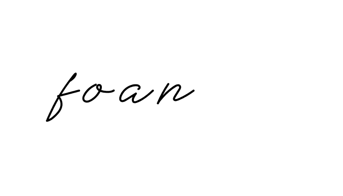 Signature of foan