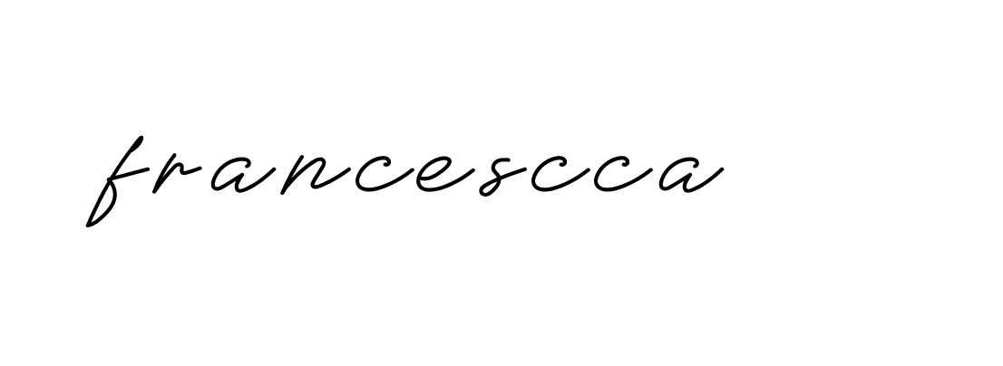 Signature of francescca