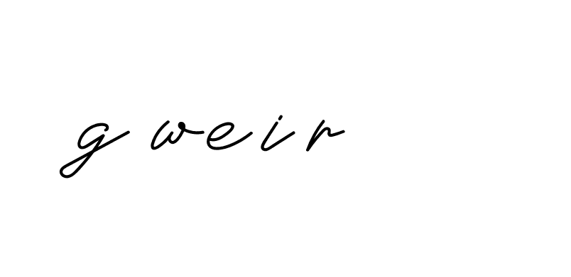 Signature of g-weir