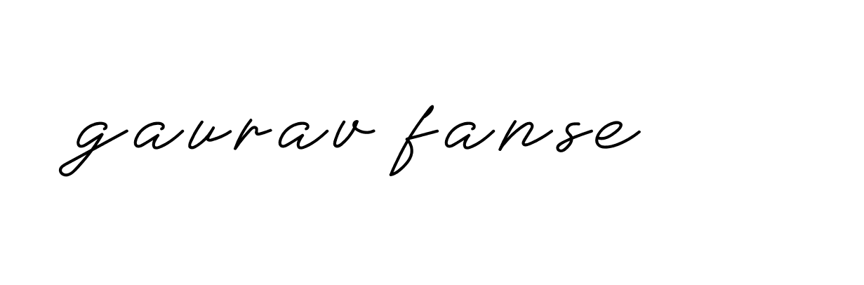 Signature of gaurav-fanse