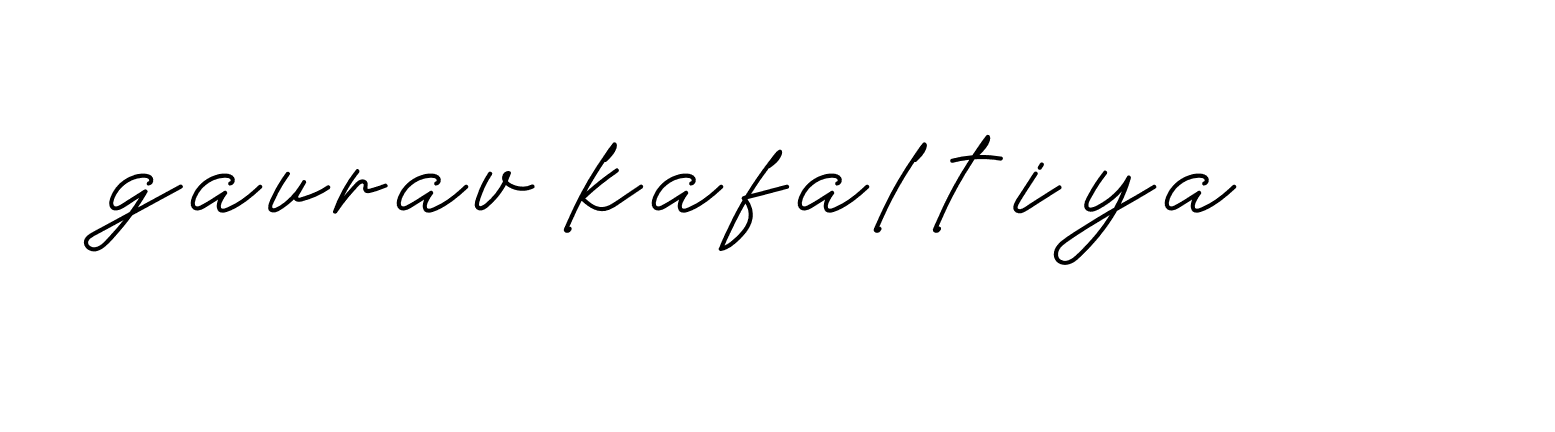 Signature of gaurav-kafaltiya