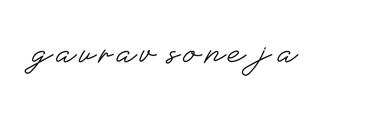 Signature of gaurav-soneja