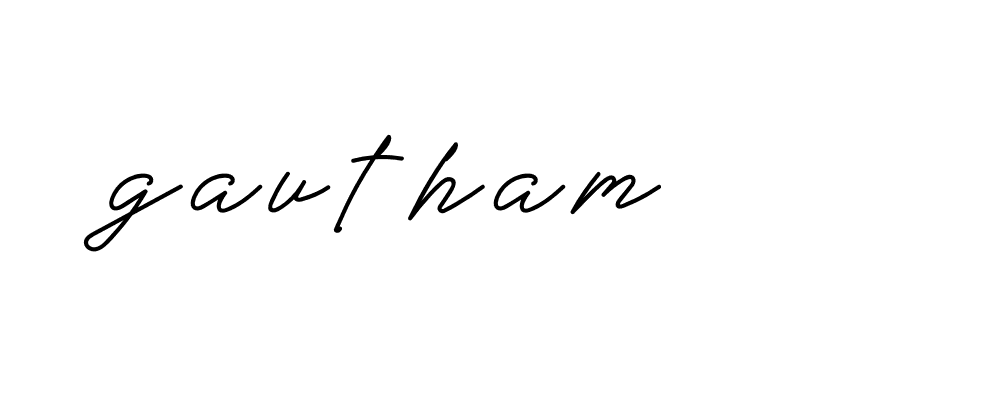 Signature of gautham-