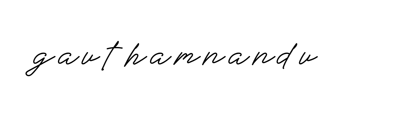 Signature of gauthamnandu