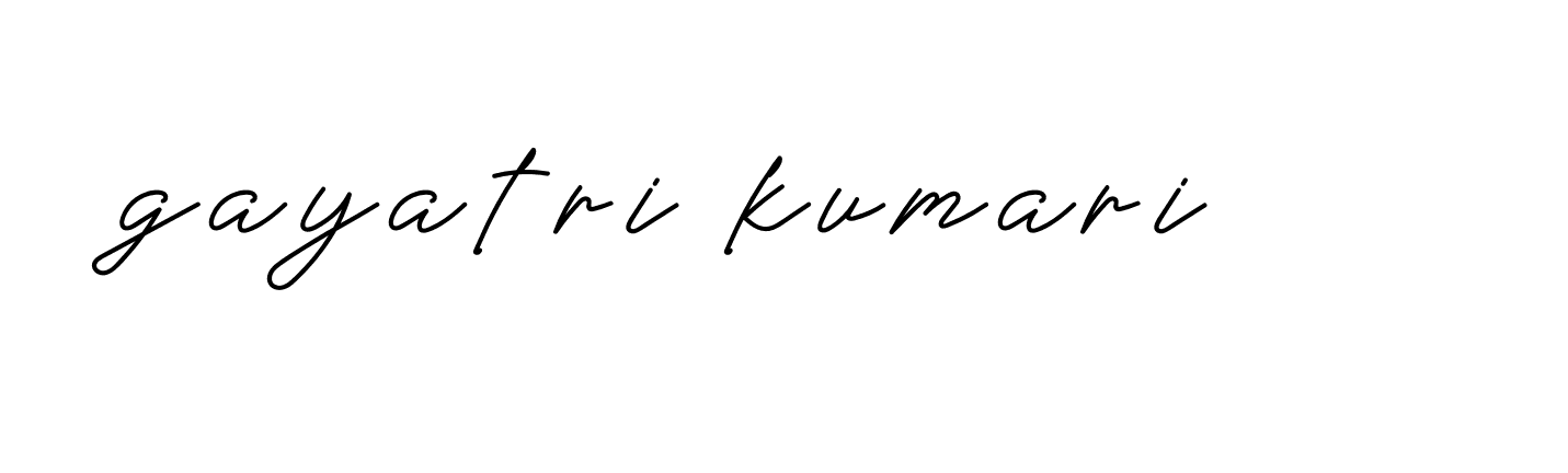 Signature of gayatri-kumari