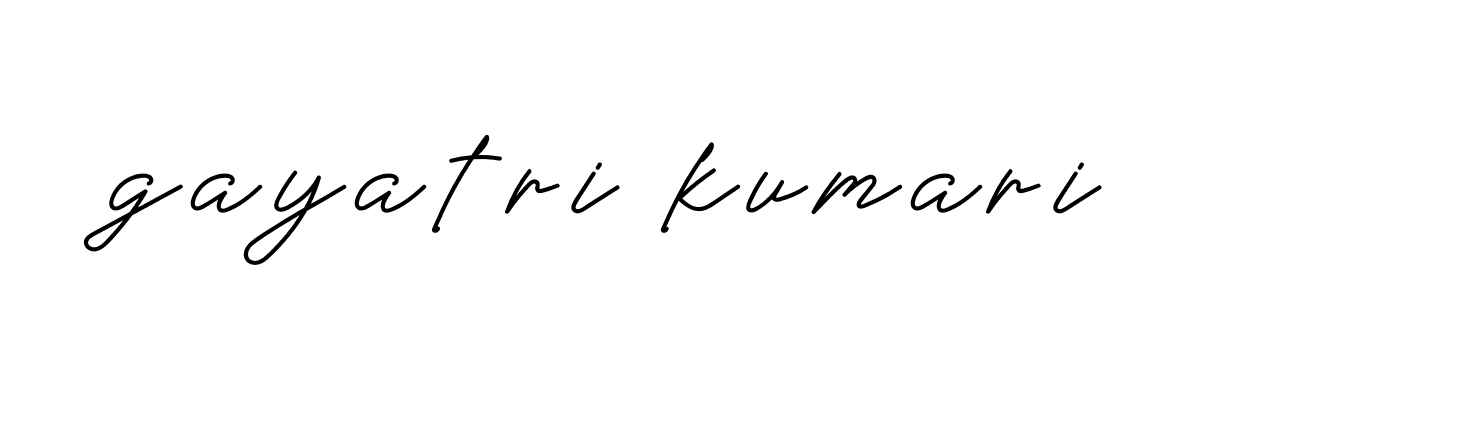 Signature of gayatri-kumari-