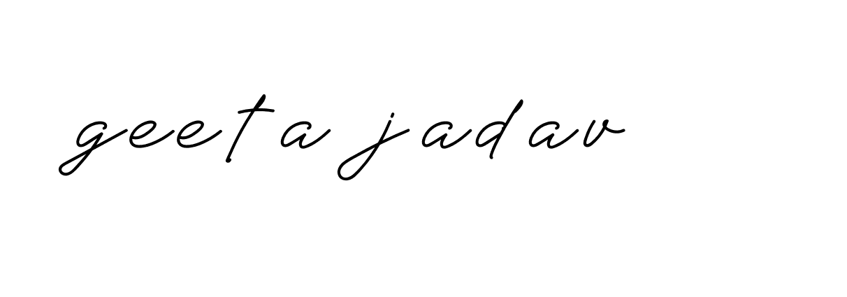 Signature of geeta-jadav