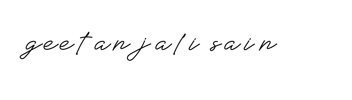 Signature of geetanjali-sain