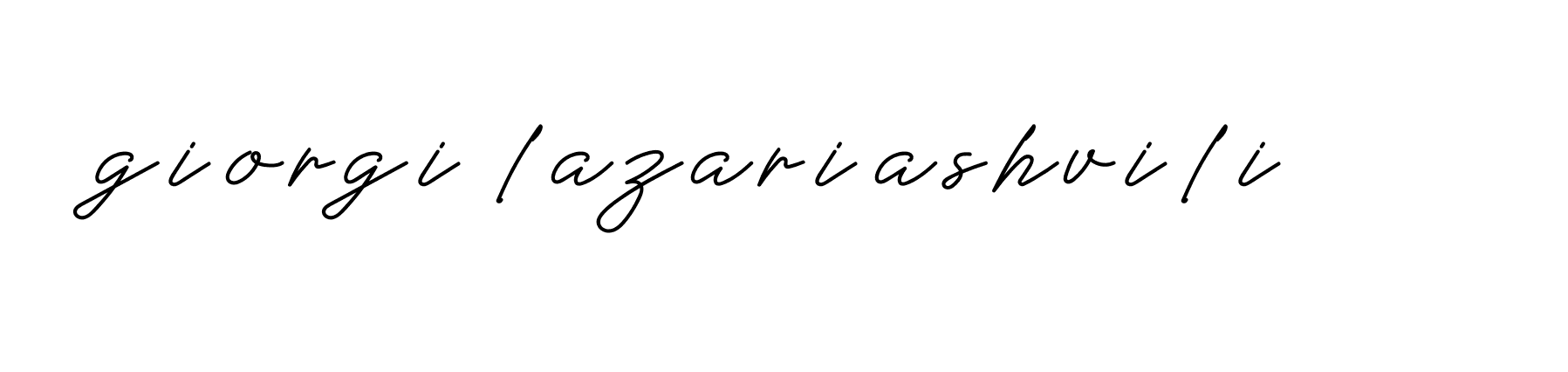 Signature of giorgi-lazariashvili