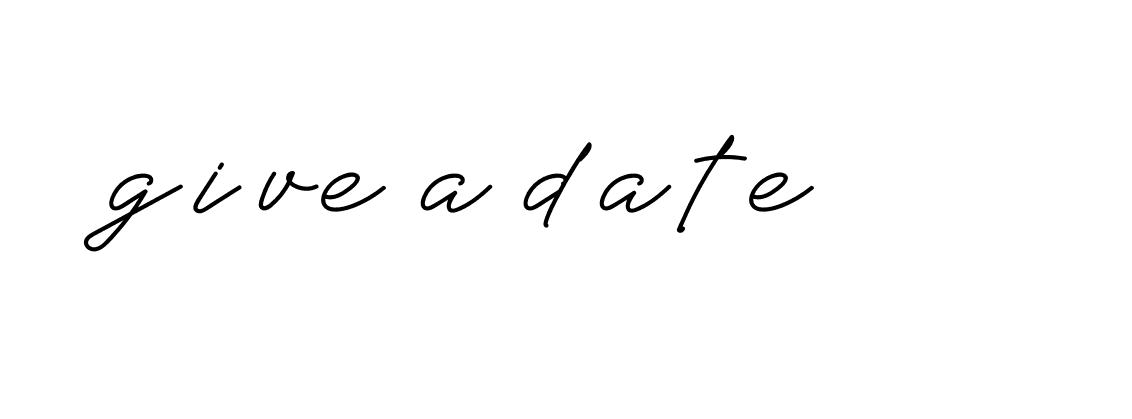 Signature of give-a-date