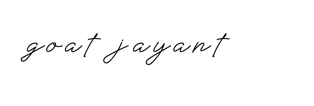 Signature of goat-jayant-