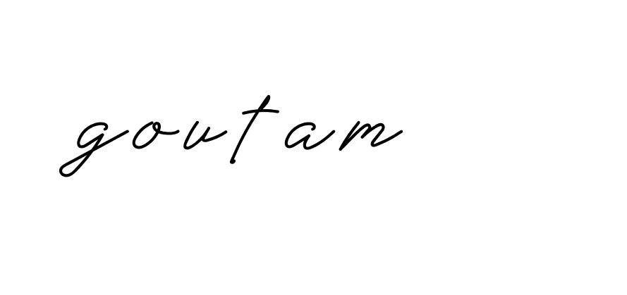 Signature of goutam