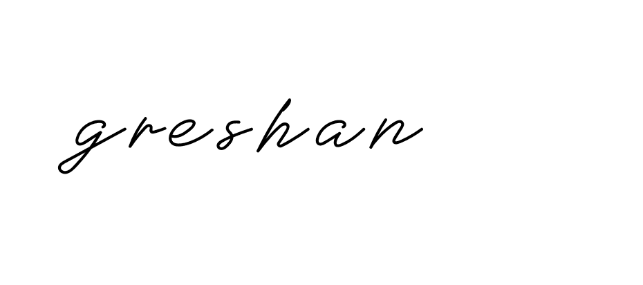 Signature of greshan