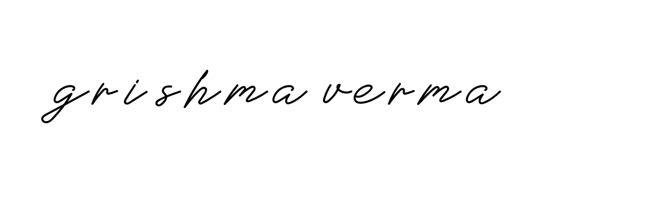 Signature of grishma-verma