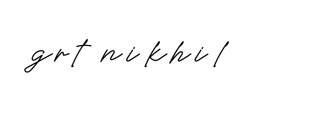 Signature of grt-nikhil