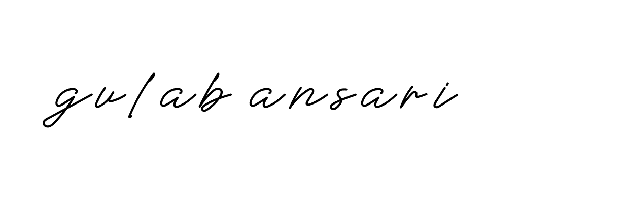 Signature of gulab-ansari