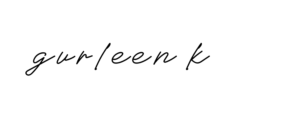 Signature of gurleen-k