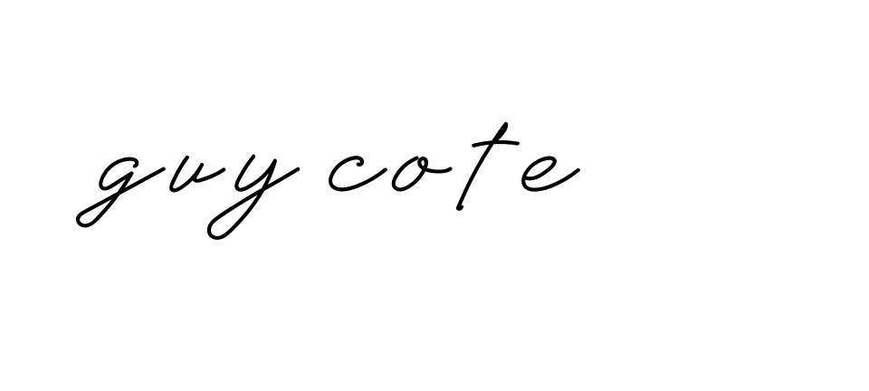 Signature of guy-cote