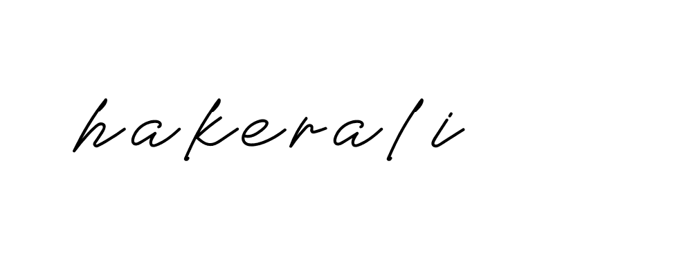 Signature of hakerali