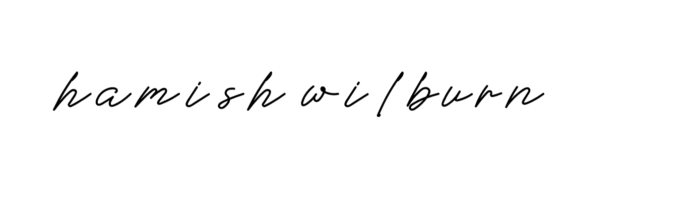 Signature of hamish-wilburn